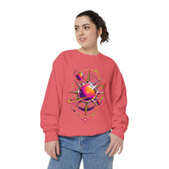 Cosmic Orbit Sweatshirt — Neon Planet Graphic Pullover