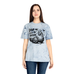 Love Me Love My Chickens Graphic Unisex Color Blast T-Shirt