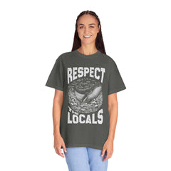 Respect the Locals Whale T-Shirt — Marine Conservation Graphic