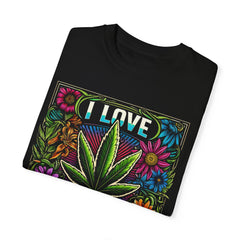 I LOVE GARDENING TShirt, Vintage Style tee, Leaf Graphic Tee, Weed Lover, Smoke Cannabis tee, Relaxed Fit tee, Stoner Lifestyle, Marijuana