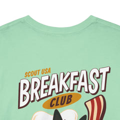 Breakfast Club Dog T‑Shirt — Retro Bacon & Eggs Graphic Tee