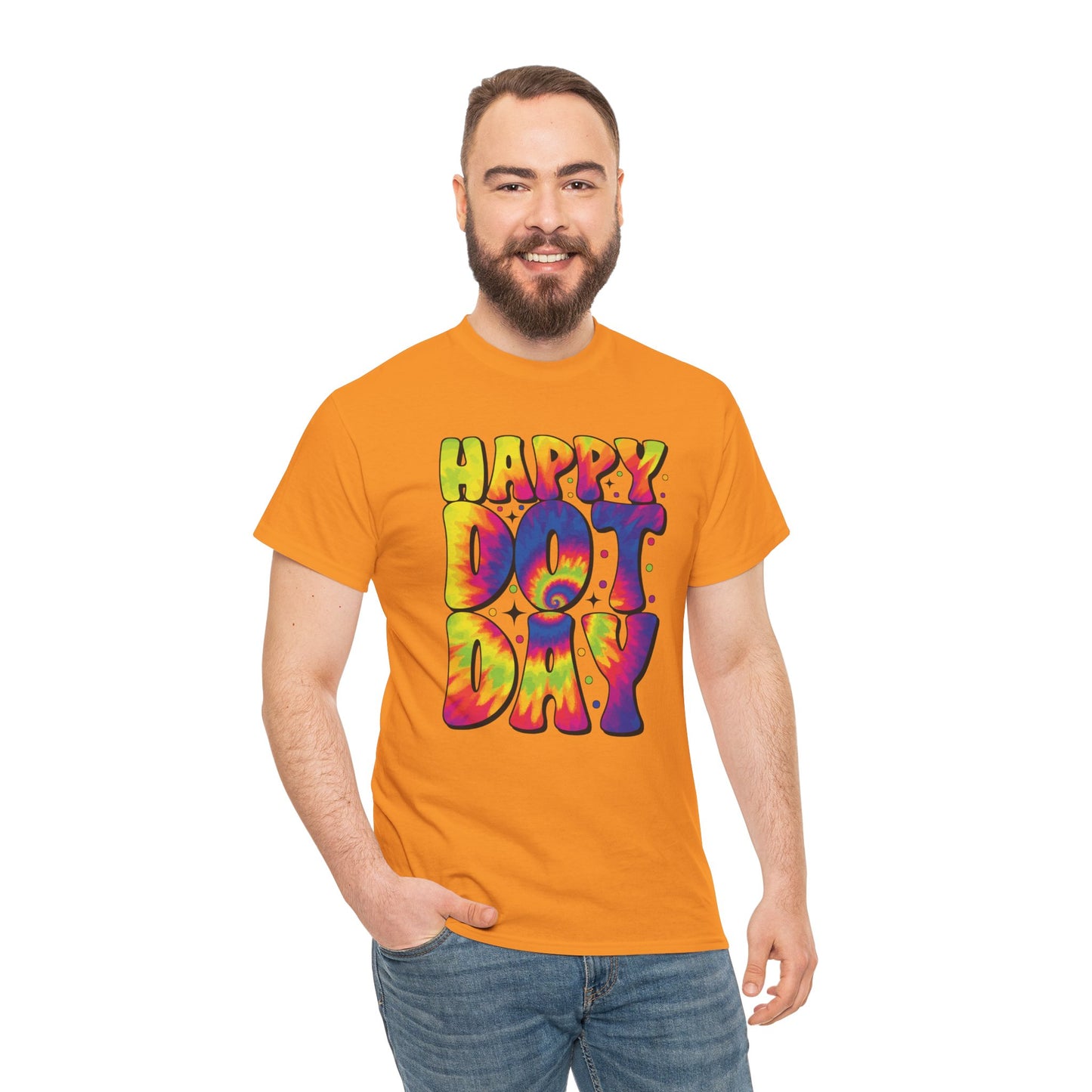 HAPPY DOT DAY - Graphic Unisex Heavy Cotton Tee