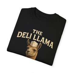 Funny Deli Llama Unisex T-Shirt - Perfect for Foodies and Animal Lovers