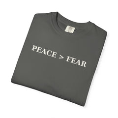 PEACE>FEAR Quiet Faith T-Shirt — Minimal Christian Tee