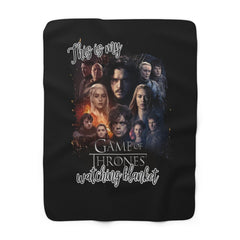 GAME OF THRONES - Sherpa Fleece Blanket | Comfort, Gift For Him, Gift For Her, Fan Gift, Birthday Gift, Cozy Gift, Pop Culture, IronThrone