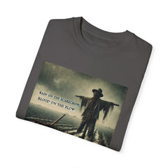 Graphic Garment-Dyed T-shirt - Rain On The Scarecrow, Blood On The Plow