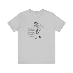 Terry Fox Inspirational Amputee Quote - Unisex Short Sleeve Tee,Amputee Awareness,Gift For Him,Gift For Her,Leg Amputee,Limb Loss Awareness