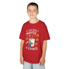 Kids Heavy Cotton™ Tee - "If You Give a Mouse a Cookie" - Fun Cartoon Shirt for Young Readers