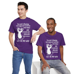 Clumsy Funny Penguin Graphic Tee | Unisex Heavy Cotton Tee | Great Gift for Animal Lovers, Birthdays, Casual Wear, Humorous Gifts, Everyday Style