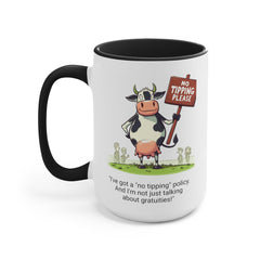 COW TIPPING Awareness - Accent Mugs | Cow Tipping Is Real, Bovine Humor. Gift For Him, Gift For Her, Farm Humor, Cow Fan Gift, Farm Animal