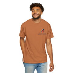 Front Logo Back Graphic Baldwin Harbor Animal Hospital "Who Let the Dogs Out?" Graphic Tee