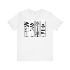 Nature-Inspired Unisex Jersey Tee, Tree Graphic T-Shirt, Eco-Friendly Fashion, Gift for Nature Lovers, Casual Wear, Outdoor Adventure