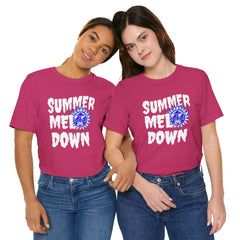 Summer Meltdown Graphic Tee — "Summer Melt Down" Sun Design
