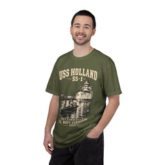 USS Holland SS-1 Submarine Vintage Graphic T-Shirt — Navy History Tee