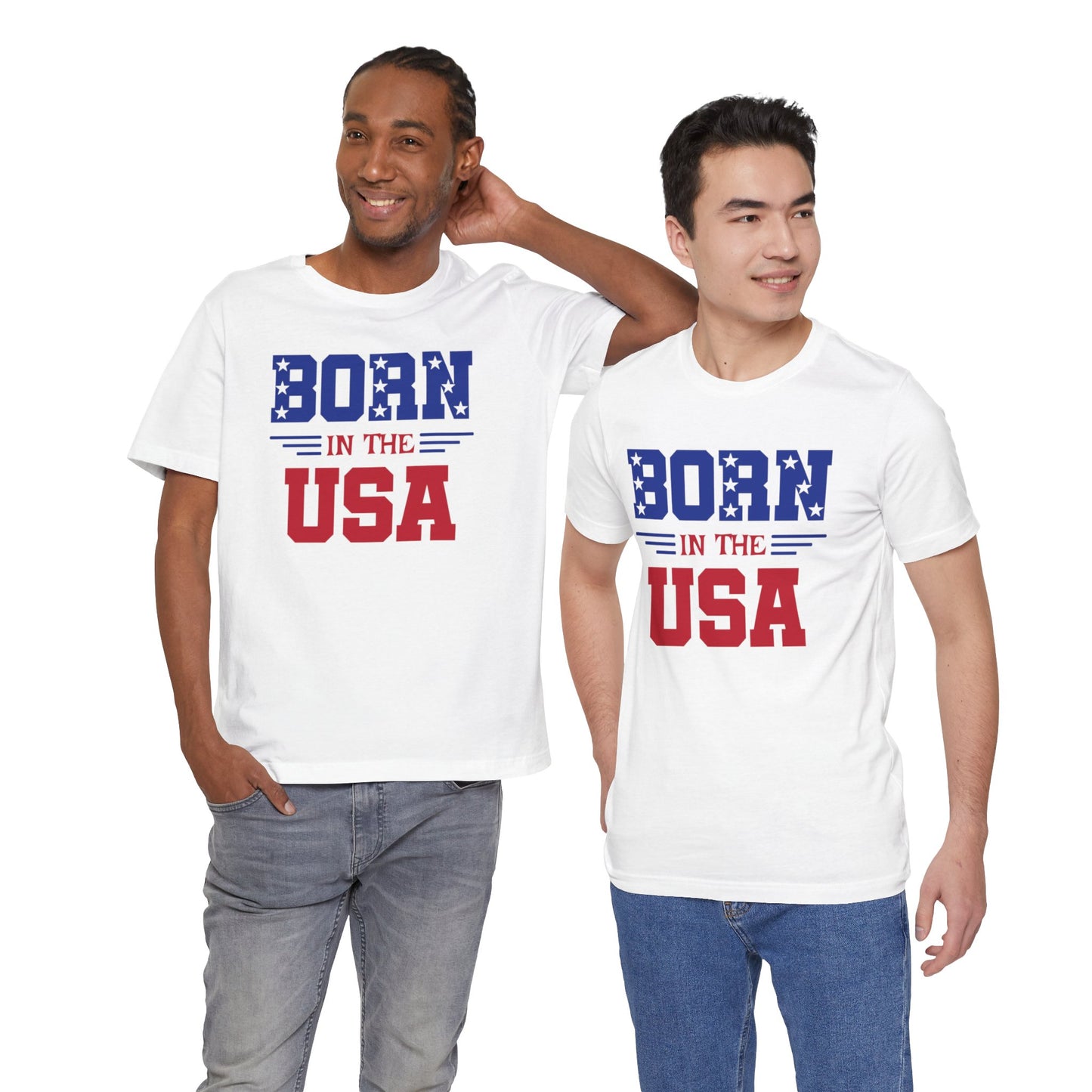 Born In The USA, Unisex Jersey Short Sleeve Tee