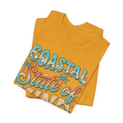 Coastal State of Mind Tee — Retro Beach Graphic T-Shirt