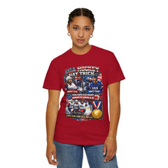 Hockey Hat Trick T-Shirt — USA Men's, Women's & Paralympic Gold Tribute 2026