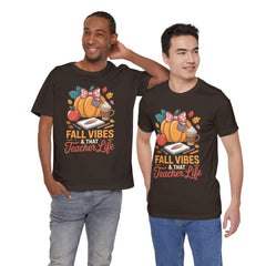 Fall Vibes Teacher Life T-Shirt