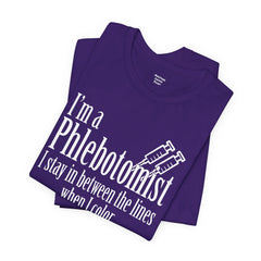 Phlebotomist Humor Tee, Funny Medical Shirt, Nurse Gift, Blood Tech Wear, Cute Phlebotomy Humor, Healthcare Apparel