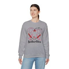 You Give Me Butterflies - Unisex Heavy Blend™ Crewneck Sweatshirt