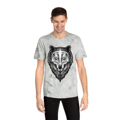 Spirit Wolf Unisex Color Blast T-Shirt / animal print t-shirt, wild life lover gift, spirit animal tee, wolf graphic tee, nature lover gift