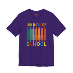 100 DAYS OF SCHOOL - Unisex Jersey Short Sleeve Tee | Elementary School Holiday, Gift For Her, Gift For Him, Teacher Shirt, Classroom Shirt