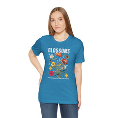 Floral Tee - Blossoms Blooming With Timeless Charm - Positive Vibes
