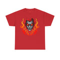 Flaming Fire Vampire - Graphic Unisex Heavy Cotton Tee