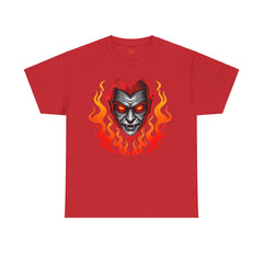 Flaming Fire Vampire - Graphic Unisex Heavy Cotton Tee