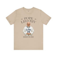 Pope Leo XIV Villanova Fan Short Sleeve Tee - Made in USA