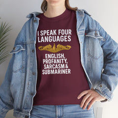 Funny United States Submarine Officer Multilingual T-Shirt