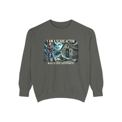 Scare Actor Halloween Unisex Garment-Dyed Sweatshirt