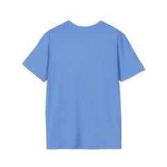 Pop Art Gal T-Shirt featuring Blue Hair and Red Lips Unisex Soft Style Shirt