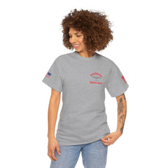 SUBMARINER RED Friday T Shirt with Fouled Anchor, American Flag, FBM / Boomer Silhouette. Remember Everyone Deployed, Dolphins