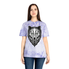 Spirit Wolf Unisex Color Blast T-Shirt / animal print t-shirt, wild life lover gift, spirit animal tee, wolf graphic tee, nature lover gift