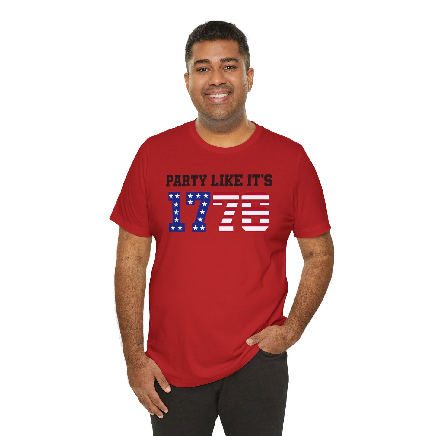 Party Like Its 1776, Graphic Unisex Jersey Short Sleeve Tee