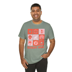 Beachy Soul Unisex Jersey Tee - Perfect Summer Vibes, Casual Wear, Gift for Beach Lovers, Vacation Outfit, Relaxed Style