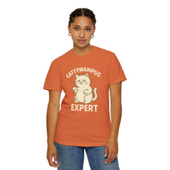 Cattywampus Expert T-Shirt | Funny Cat Tee, Gift for Cat Lovers, Cute Pet Shirt, Casual Wear, Unisex Apparel