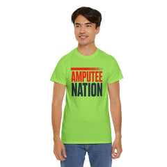 Amputee Nation Unisex Heavy Cotton Tee, Support Shirt, Gift for Amputees, Awareness Apparel, Casual Comfort Wear