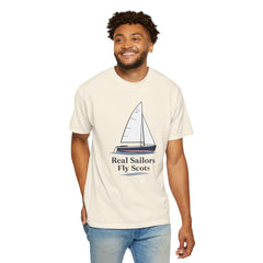 Hempstead Bay Sailing Club Graphic T-Shirt — "Real Sailors Fly Scots" Nautical Tee