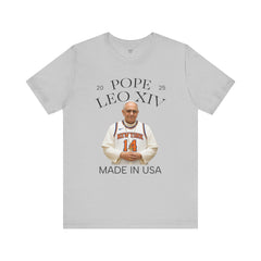 Pope Leo XIV New York Knicks Fan Short Sleeve Tee - Made in USA