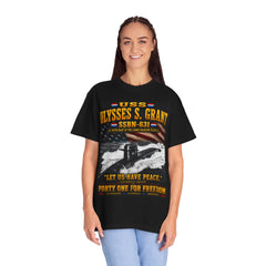 USS Ulysses S. Grant SSBN-631 41 For Freedom T-Shirt — "Let Us Have Peace" Quote
