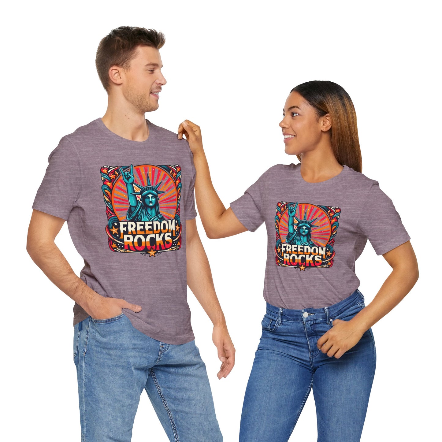 July 4th Statue Of Liberty Freedom - Graphic Unisex Short Sleeve Tee