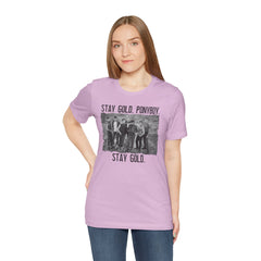 The Outsiders Shirt, Front and Back Images, Greasers Characters Shirt, Unisex Jersey Short Sleeve Tee