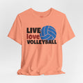 Live Love Volleyball T Shirt,gift for her,gift for him,volleyball gift,sports tee,team shirt,player gift,coach gift,Love Volleyball,Spike it