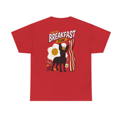 Breakfast Club Dog T‑Shirt — Retro Bacon & Eggs Graphic Tee
