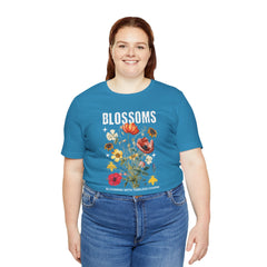 Floral Tee - Blossoms Blooming With Timeless Charm - Positive Vibes