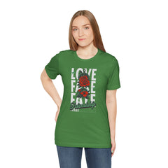 Positive Vibes Love Friendship Unisex Tee - LOVE FAKE FATE