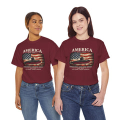 America 250th Submarine 125th Flag T-Shirt — Vintage USA Military Tee