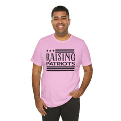 Raising Patriots Tee – Americana Stars & Stripes Family Pride T-Shirt